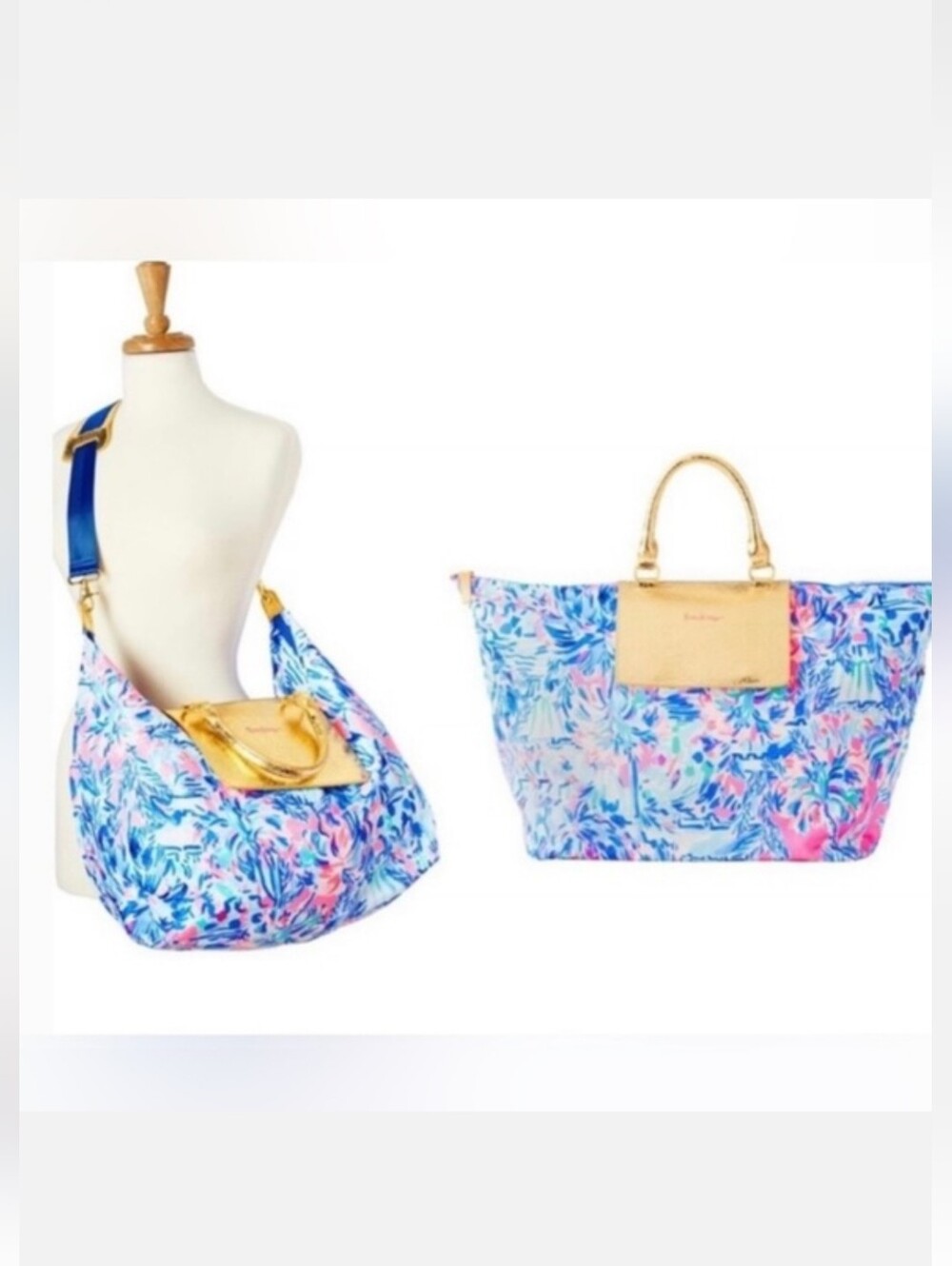 Lilly Pulitzer packable Weekender Tote Bag